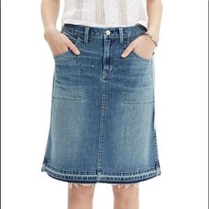 Madewell 25 jean skirt like new